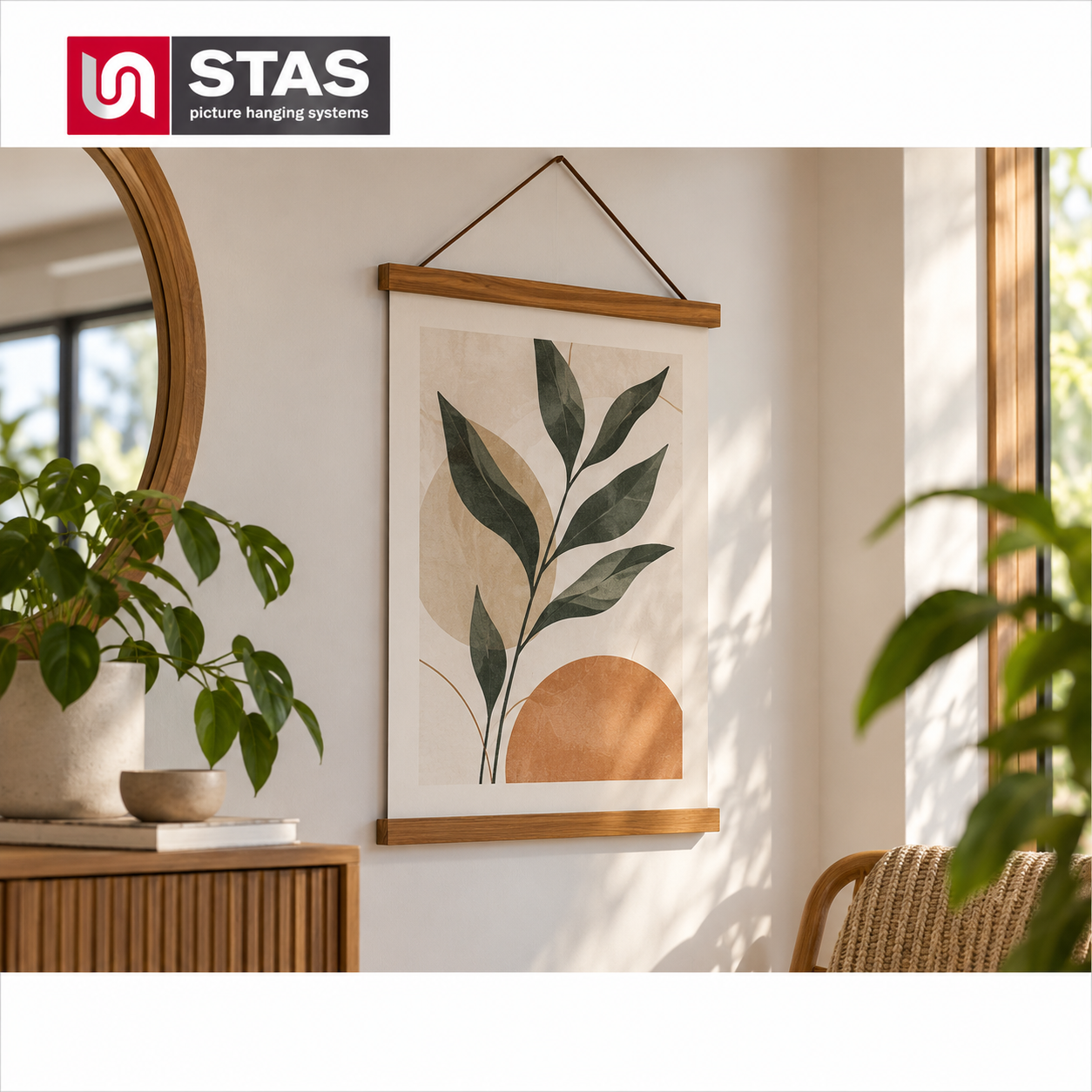 STAS posterhanger teak